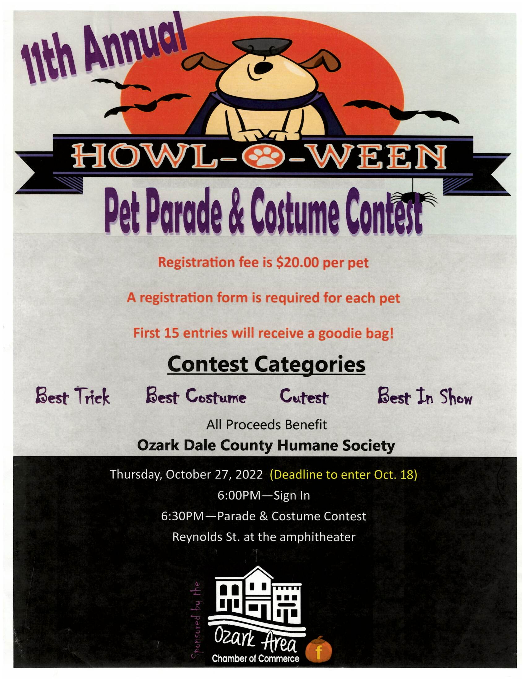 Howl-o-ween Pet Parade & Costume Contest
